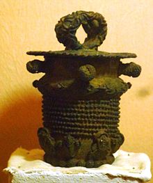 Close detail of Igbo-Ukwu bronze casting