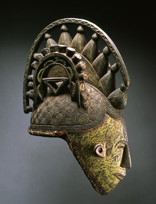 Igbo-Ukwu bronze mask or face