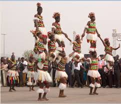 Igbo cultural performance — acrobatic display