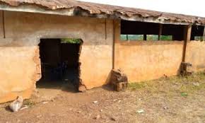 Interior of a traditional Igbo hall